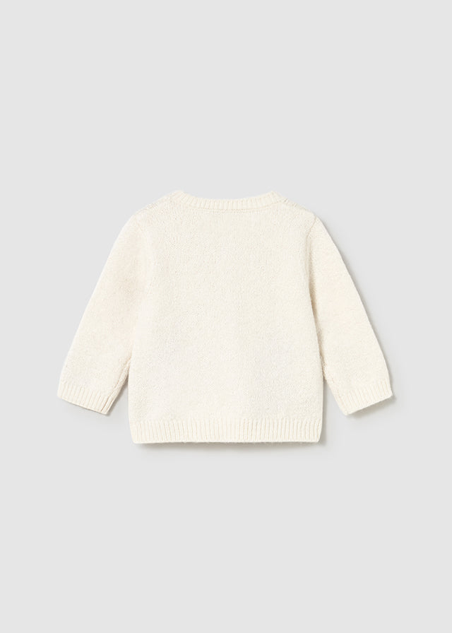 Baby cardigan, with apple motif