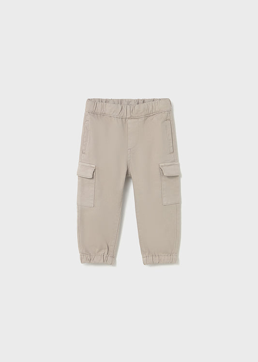 beige cargo style jogger