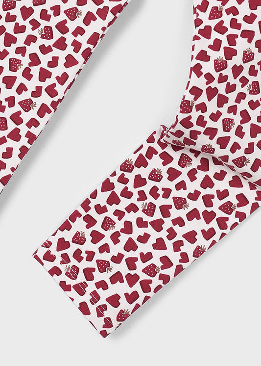 heart and strawberries leggings