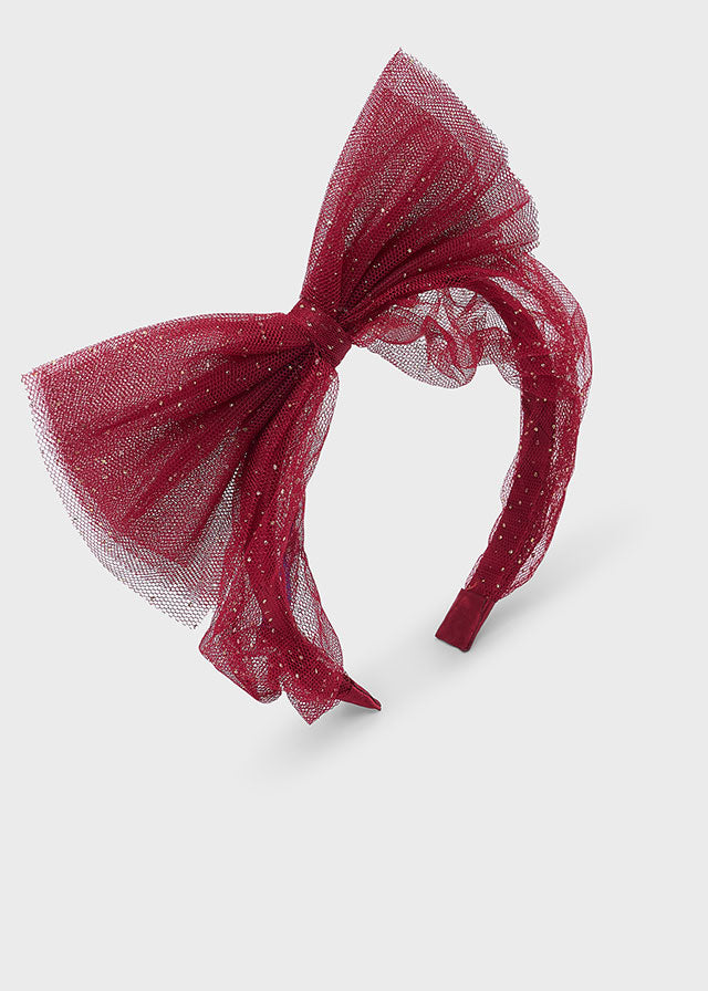 Mayoral netted bow headband