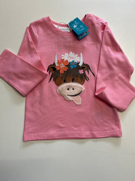 Bonnie the highland cow long sleeve t-shirt.