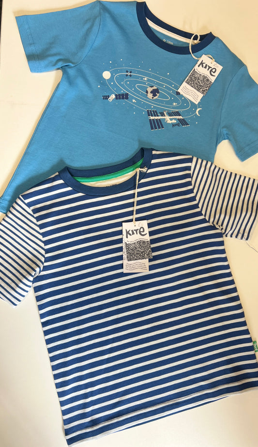 Kite short sleeve strip t shirt