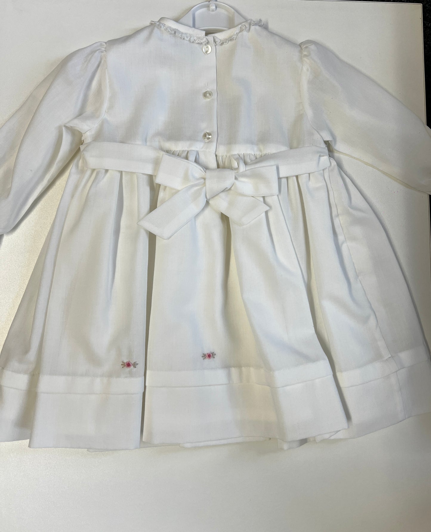 Sarah Louise Ivory and gold long sleeve dress