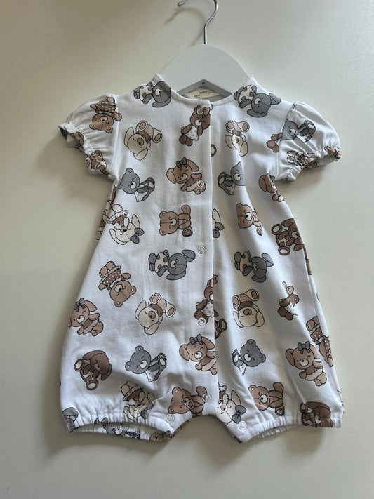 Mayoral baby girls short sleeve romper