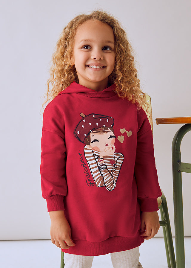 Mayoral red hooded jumper