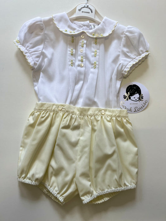 Sarah Louise baby girls two piece set.