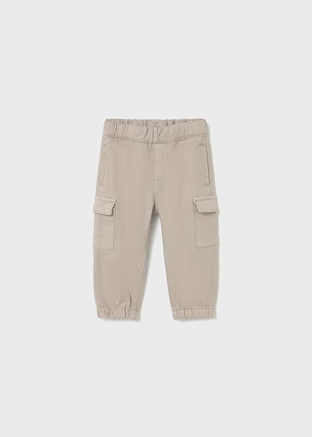 beige cargo style jogger