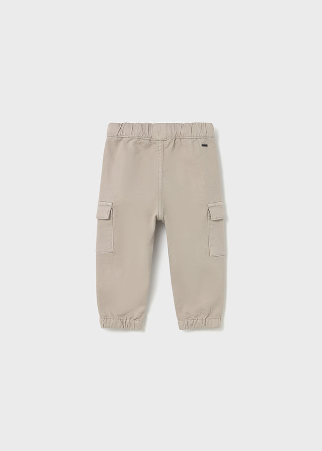 beige cargo style jogger