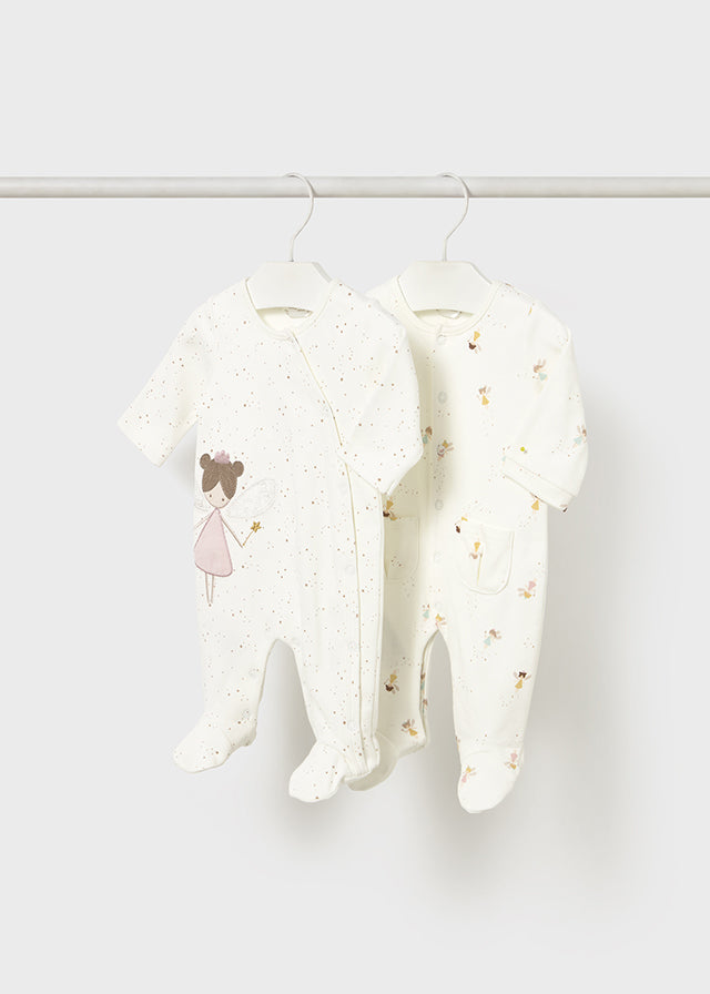 Mayoral Newborn rompers with feet
