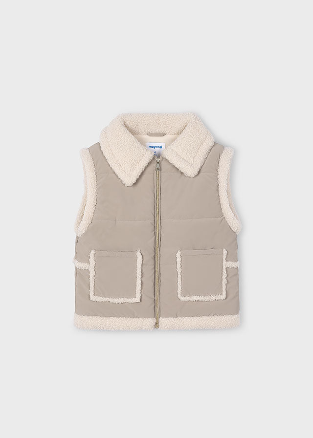fleece trim gillet