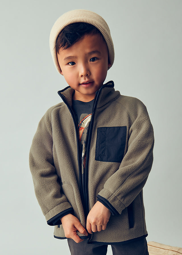 Boys zip up polar jumper