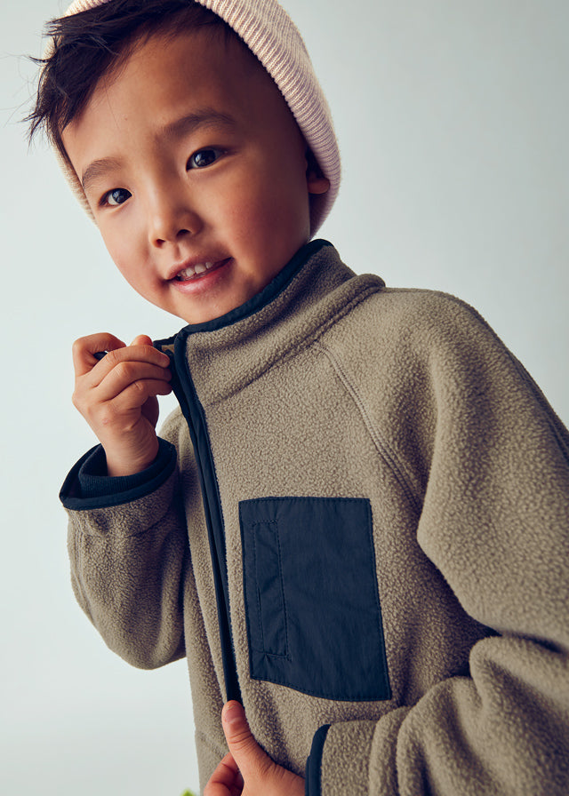 Boys zip up polar jumper