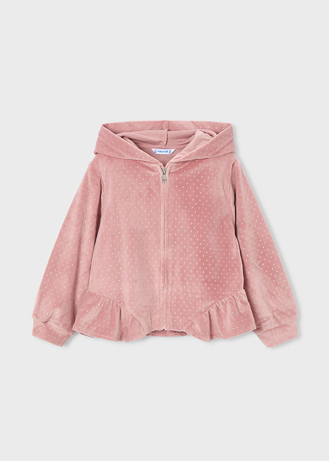 Mayoral 3 piece pink velour tracksuit