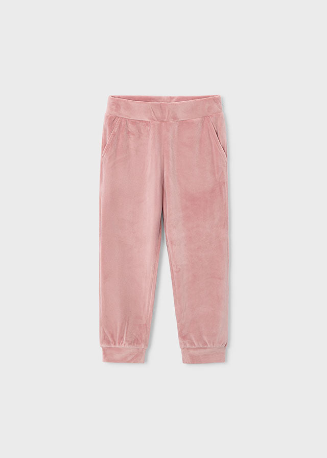 Mayoral 3 piece pink velour tracksuit