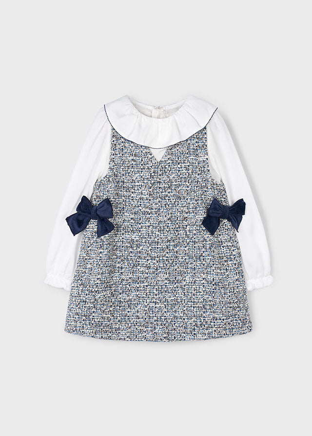 Mayoral tweed pinafore dress