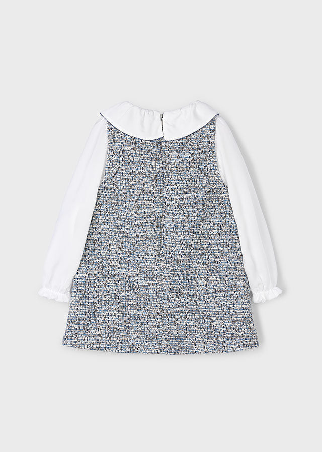 Mayoral tweed pinafore dress