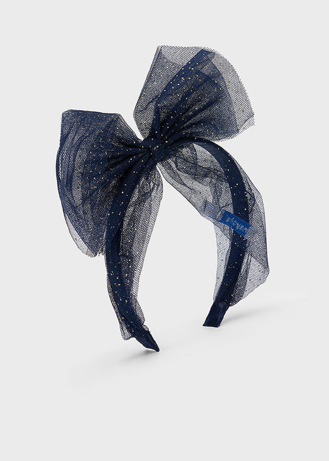 Mayoral netted bow headband