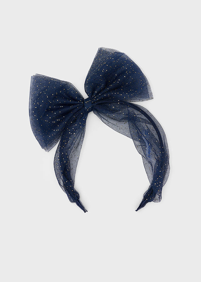 Mayoral netted bow headband