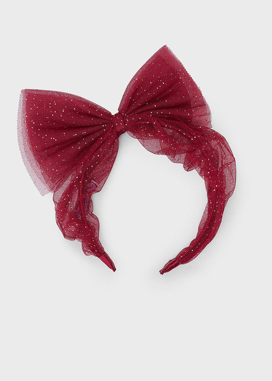 Mayoral netted bow headband