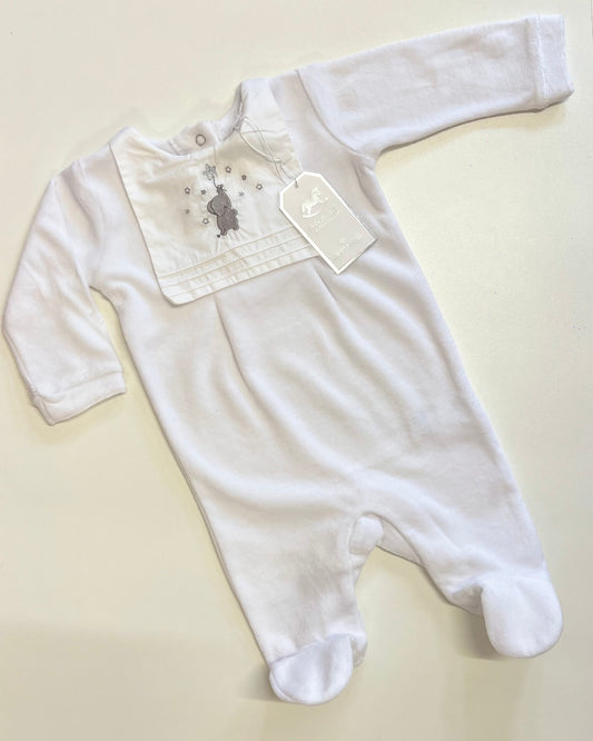 White velour all in one.