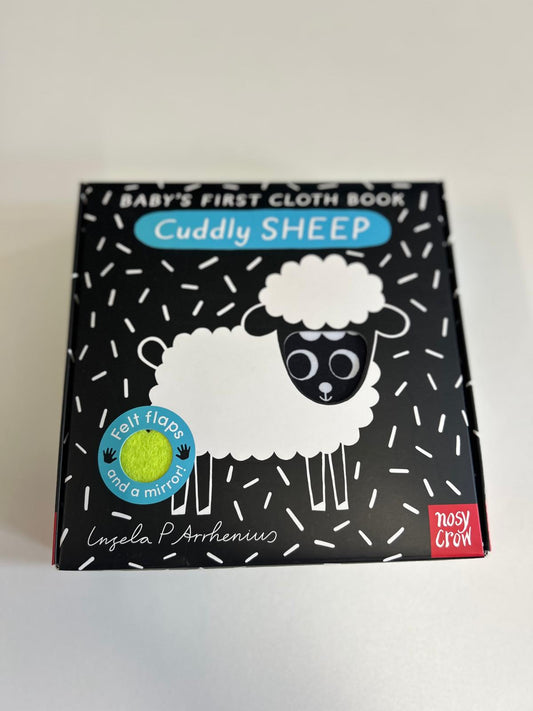 Baby's first cloth book. Cuddly sheep.