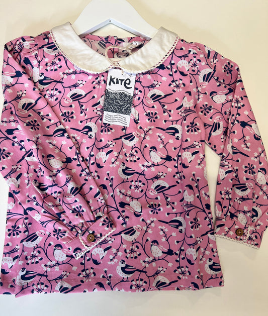 Kite garden birds blouse