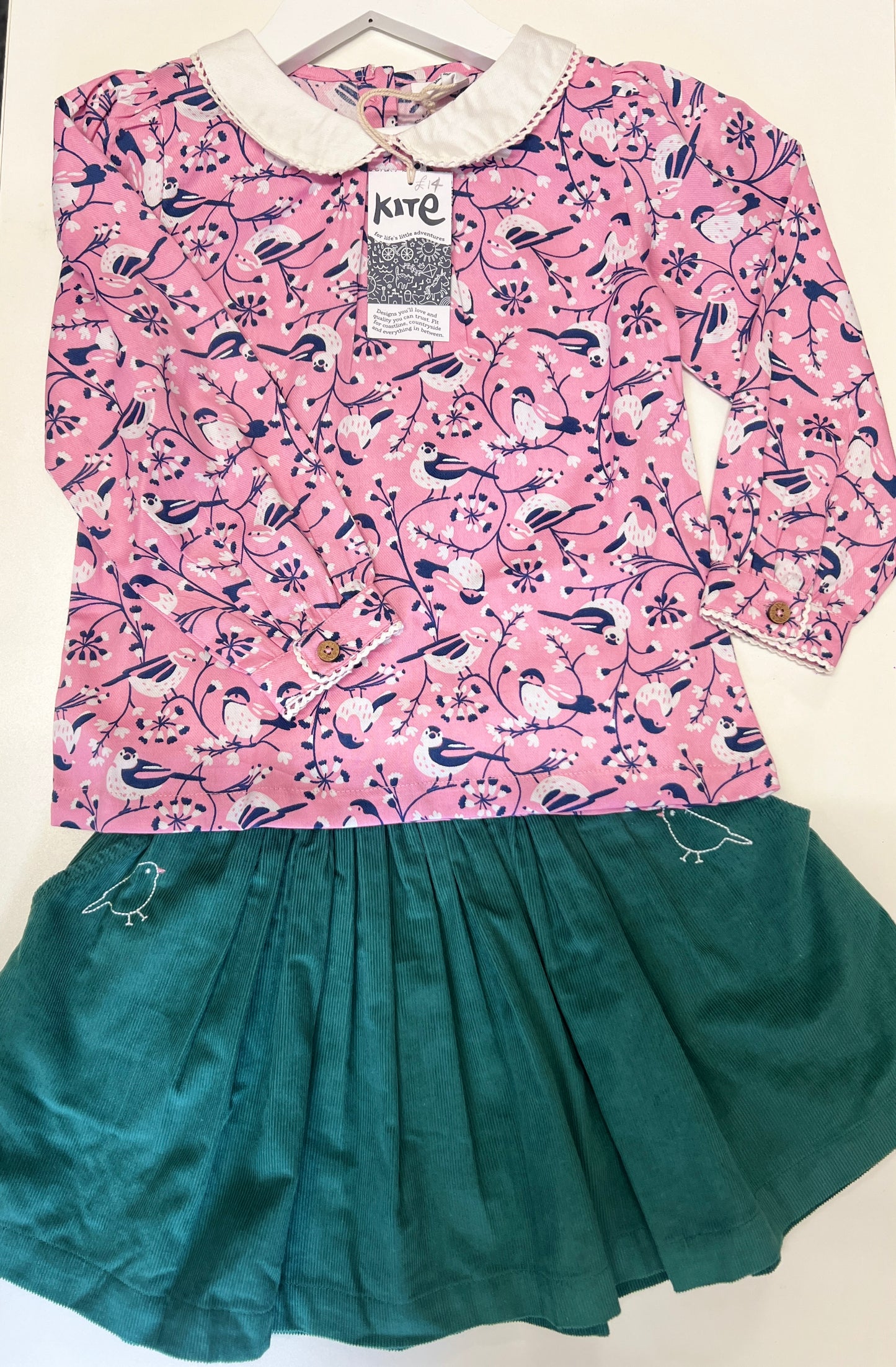 Kite garden birds blouse