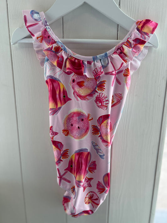 Mayoral girls swimming costume with fish print