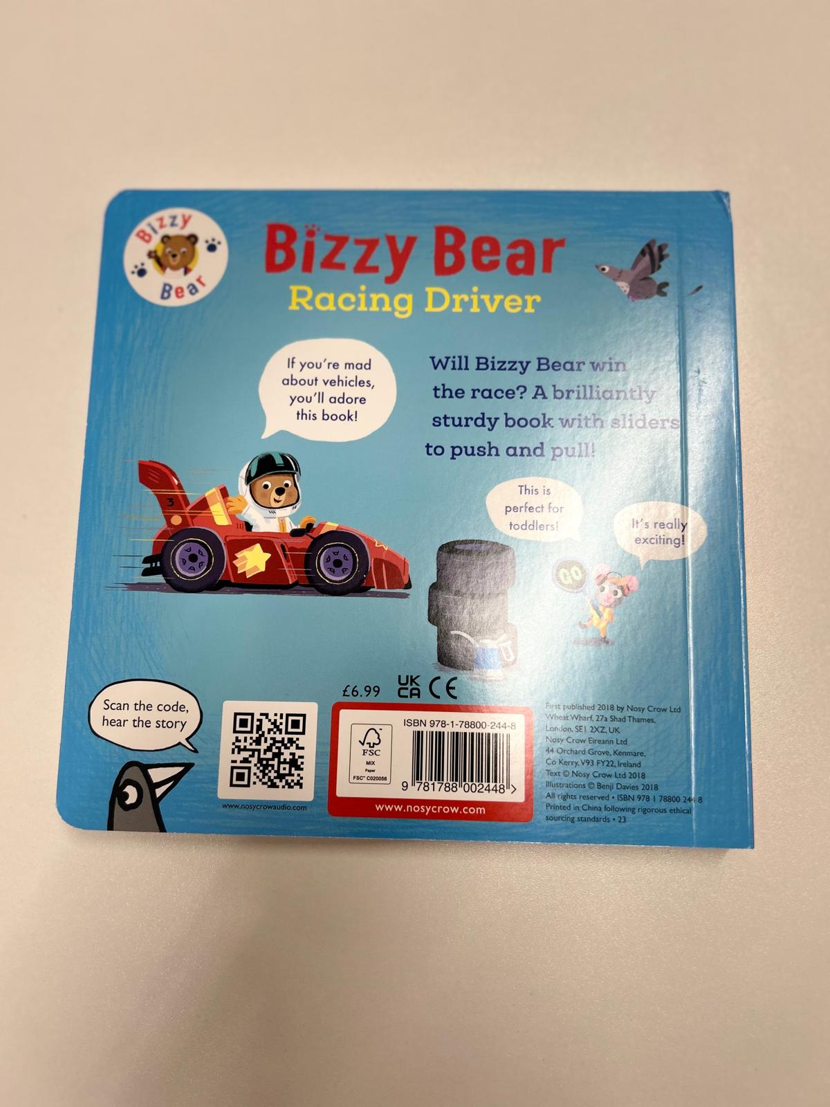 Bizzy bear racing driver book