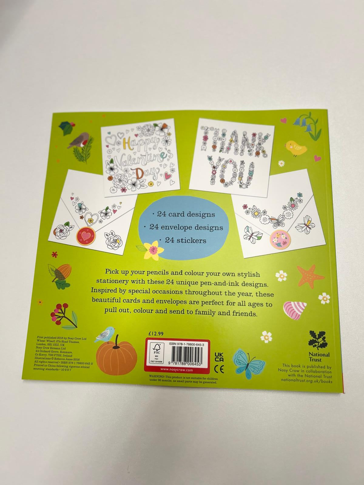 The colouring book of cards and envelopes